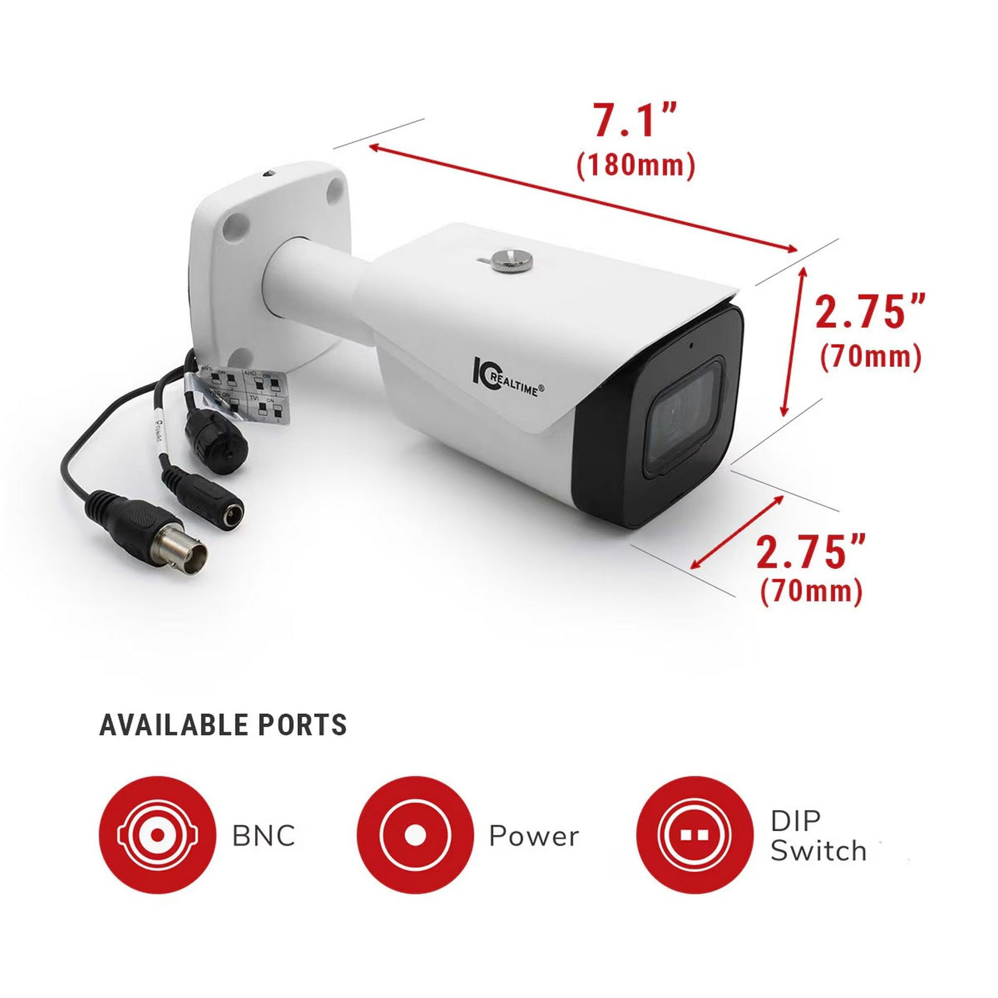Amazon.com : IC Realtime HDEG-B50F-IR-M1 5MP HD-AVS Indoor/Outdoor